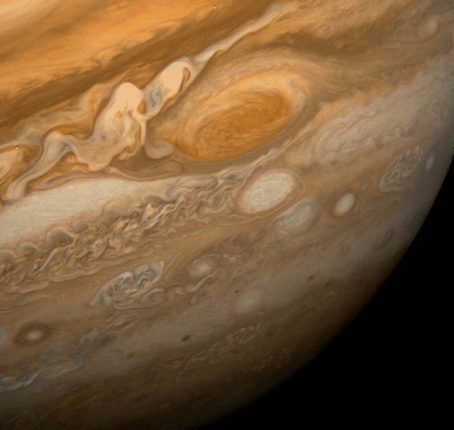 Planetary storm close up